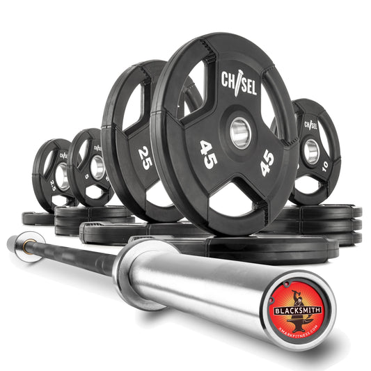 Chisel Weight Plates & Bar Set Builder - Complete Olympic System