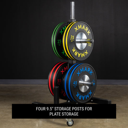 Commercial Bumper Plate Tree - Mobile Storage Solution