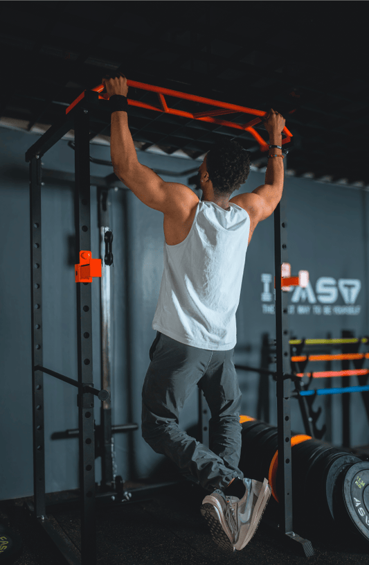 Core Sports & Fitness Multi-functional Power Cage, Home Adjustable Pullup Squat Rack Comprehensive Fitness Barbell Rack