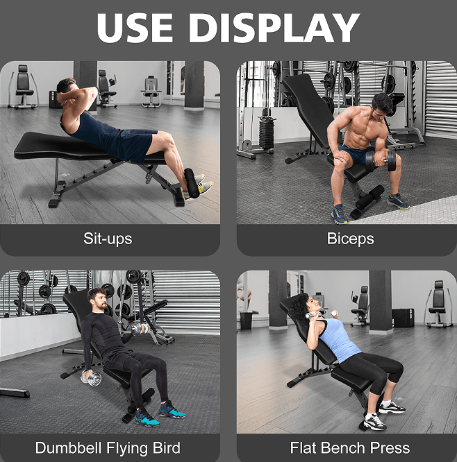 Strength Training weightlifting bench recup chair folding tilt / drop bench aerobic training abdomen arm back chest shoulder legs muscle Home / office fitness adults men and women